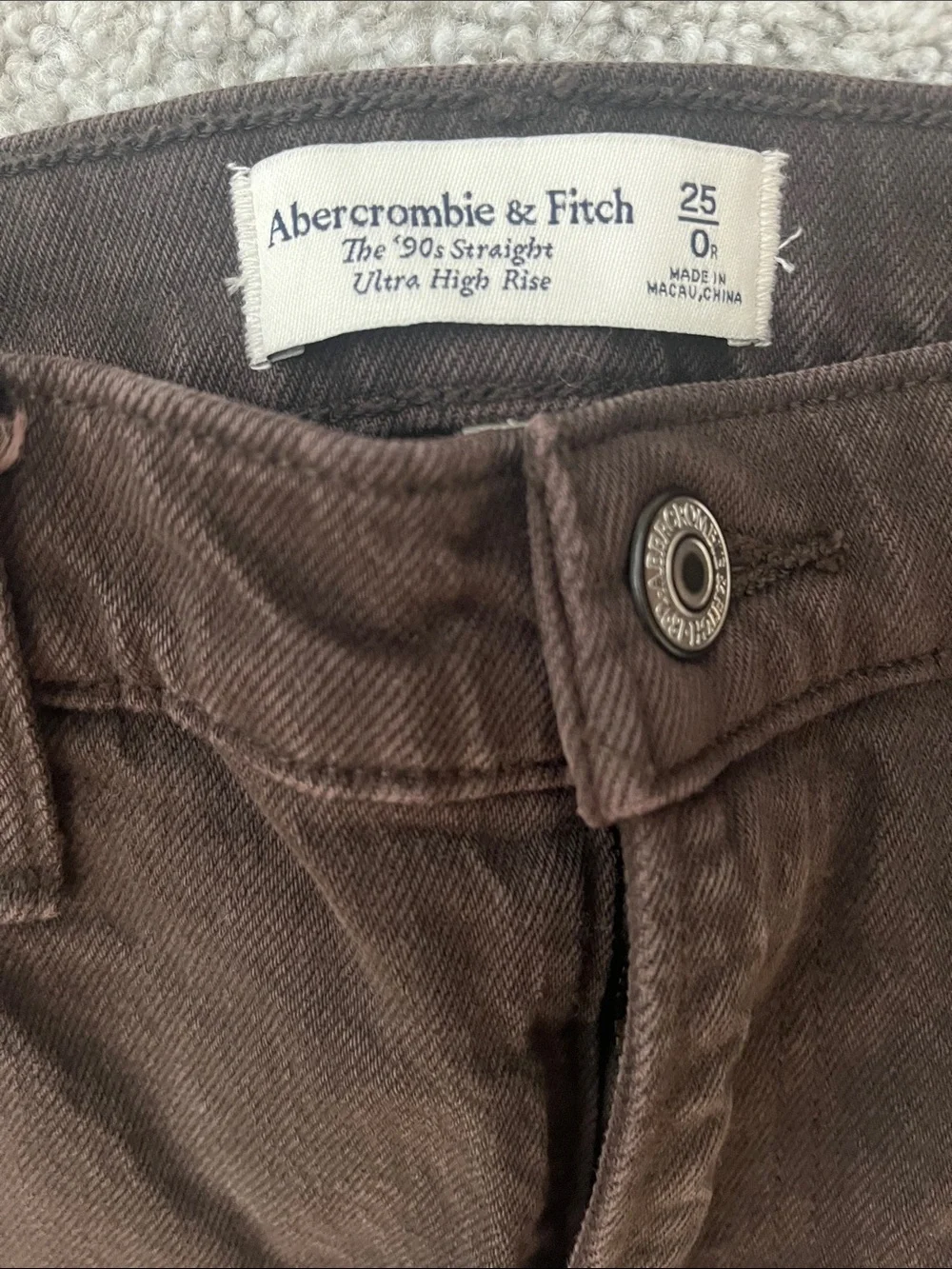 High Rise Brown Jeans
